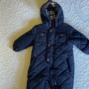 Winter onesie, puffer jacket, baby gear